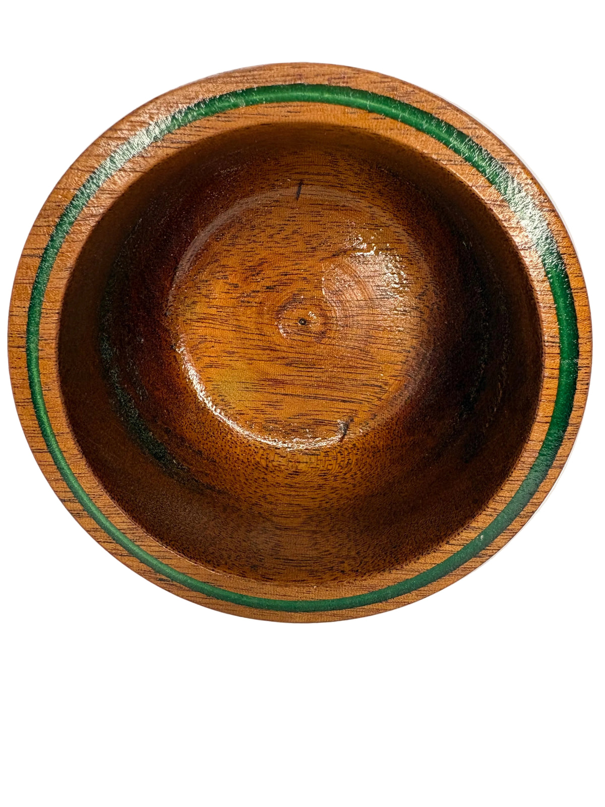 Small Mahogany Bowl with Epoxy Inlay