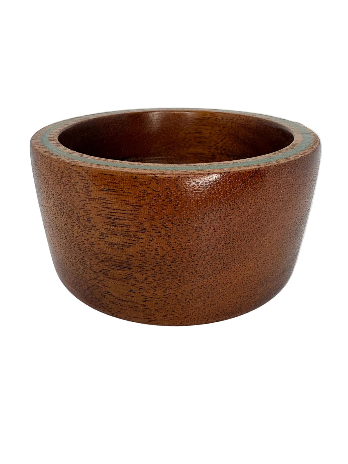Small Mahogany Bowl with Epoxy Inlay