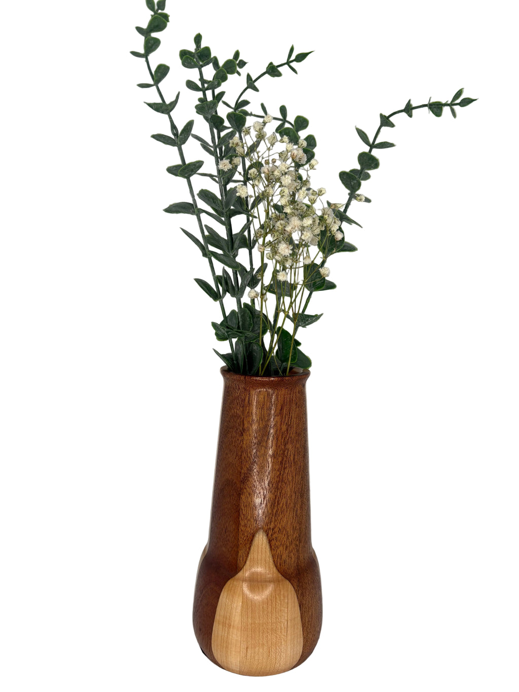 Small Maple & Mahogany Vase