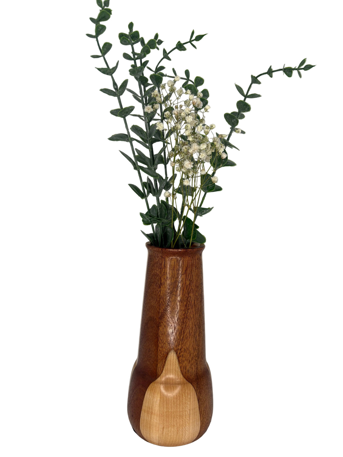 Small Maple & Mahogany Vase