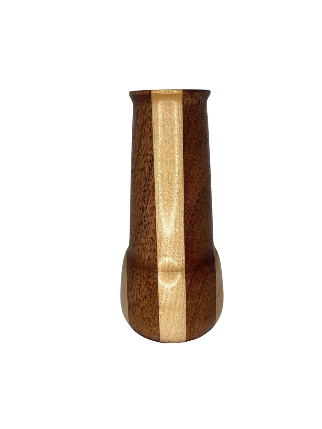 Small Maple & Mahogany Vase