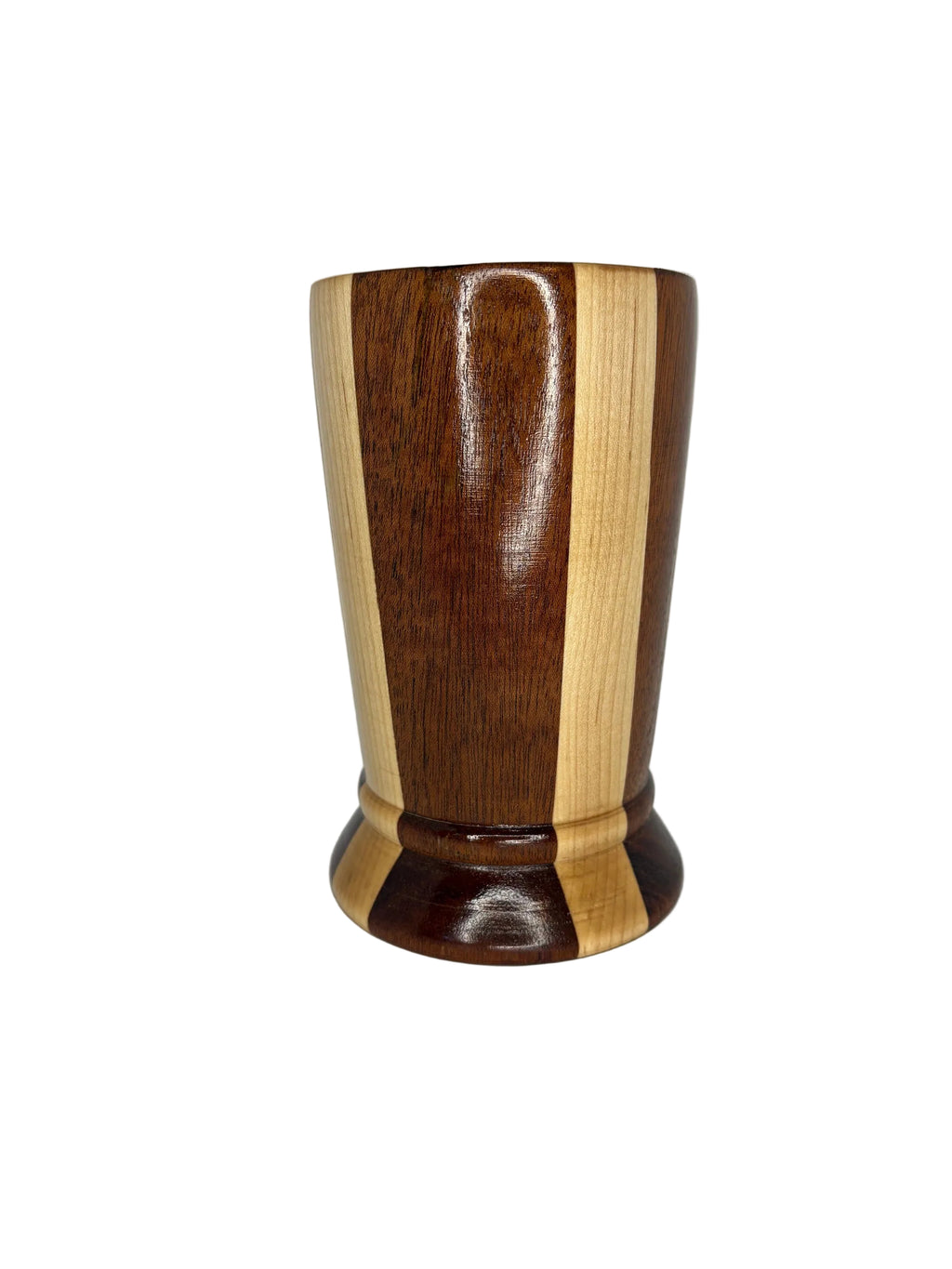 Maple & Mahogany wide mouth vase