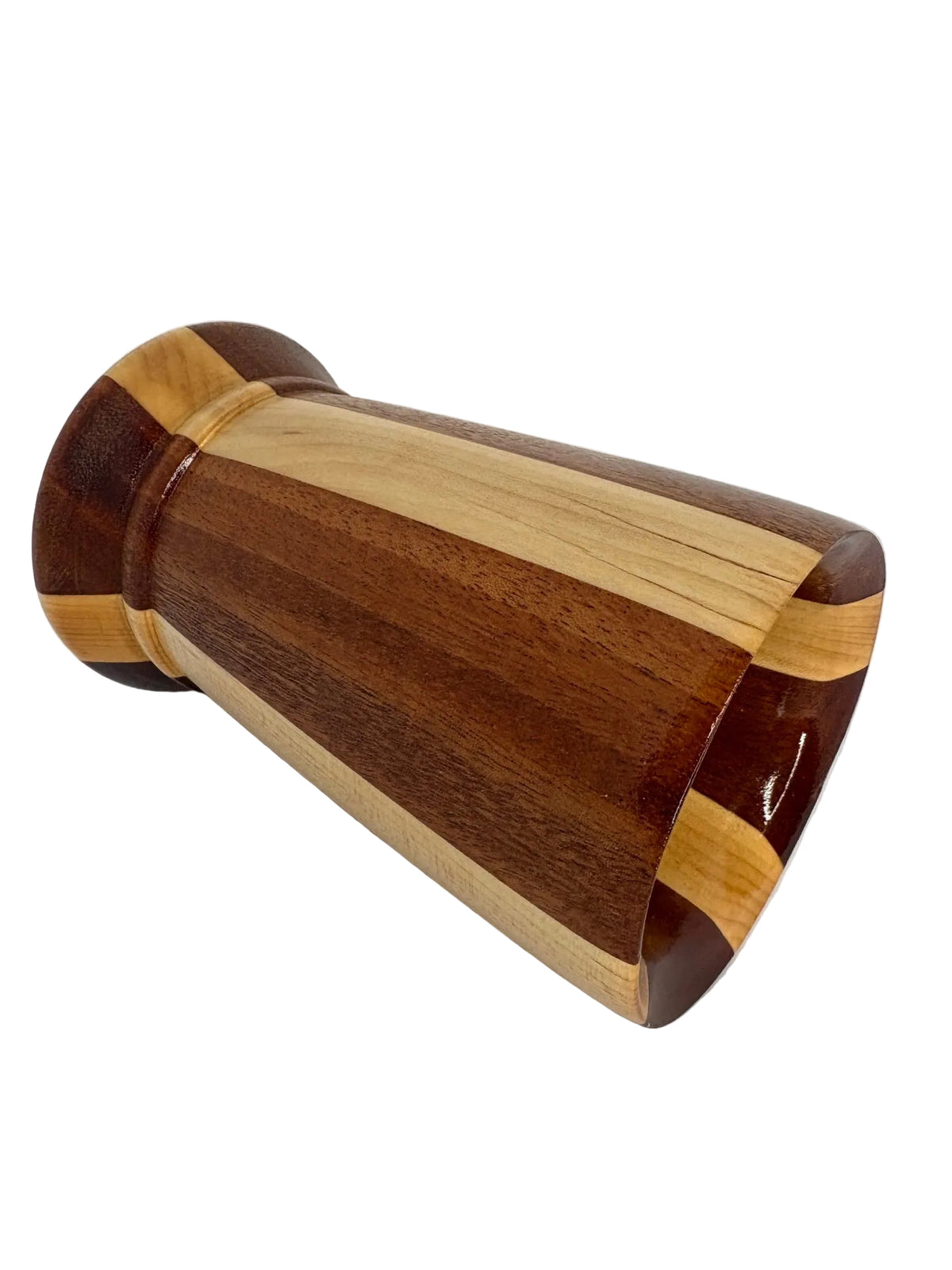 Maple & Mahogany wide mouth vase