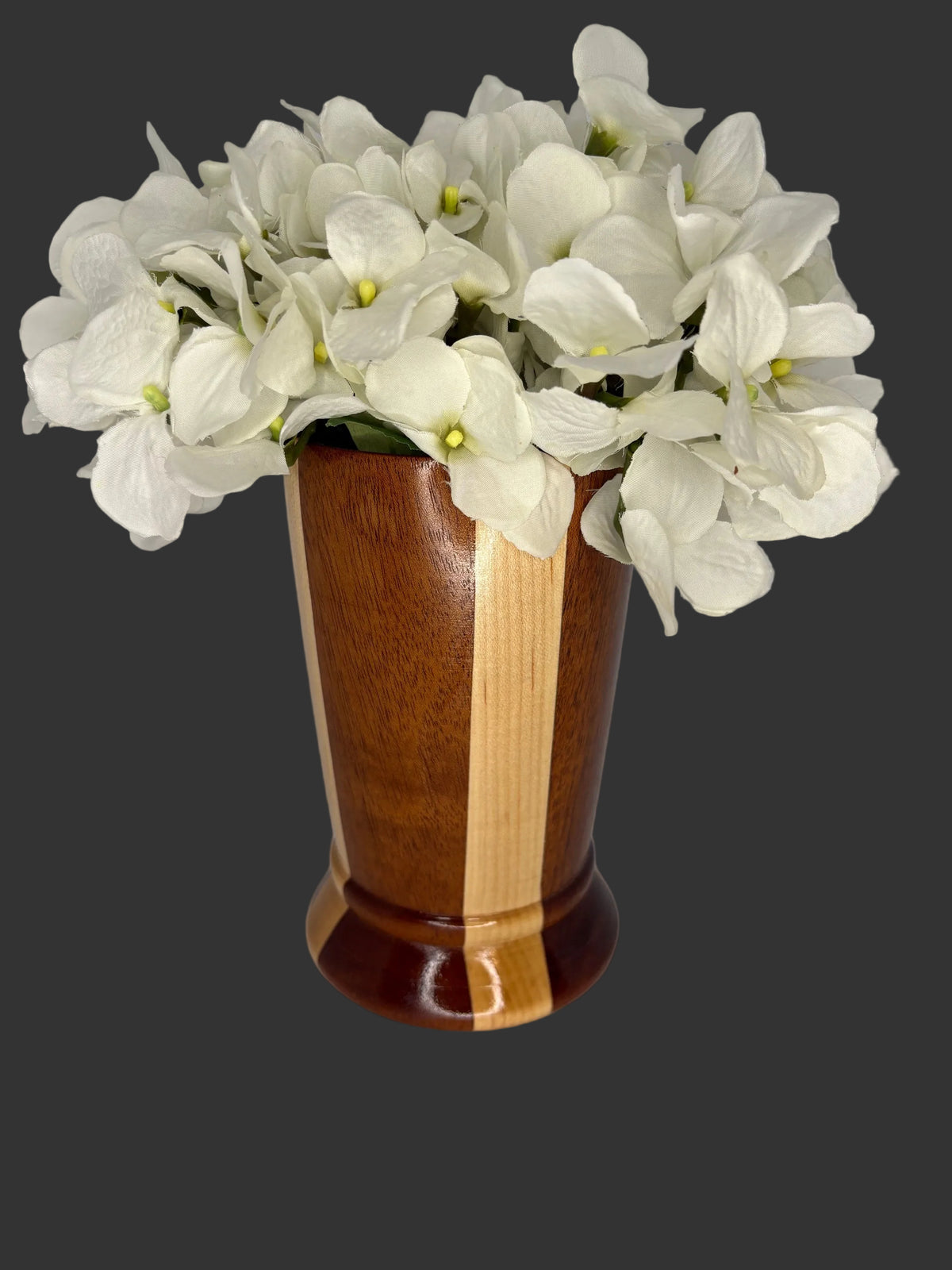 Maple & Mahogany wide mouth vase
