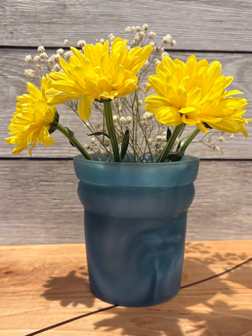 Blue-green Epoxy Pot