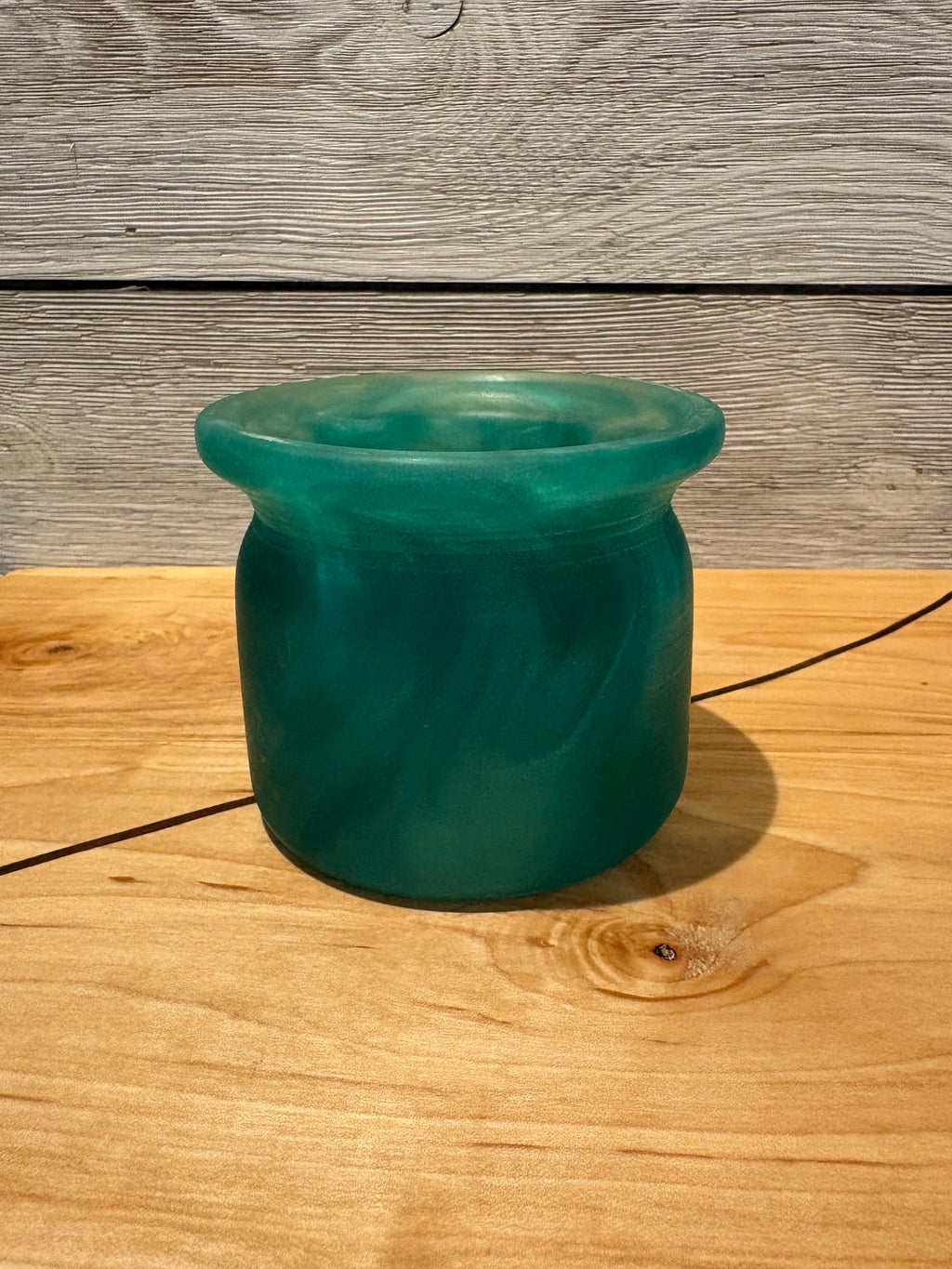 Emerald Green Epoxy Pot