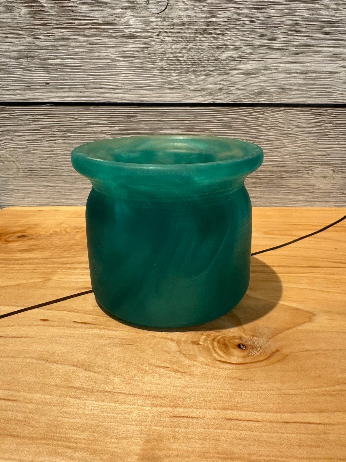 Emerald Green Epoxy Pot