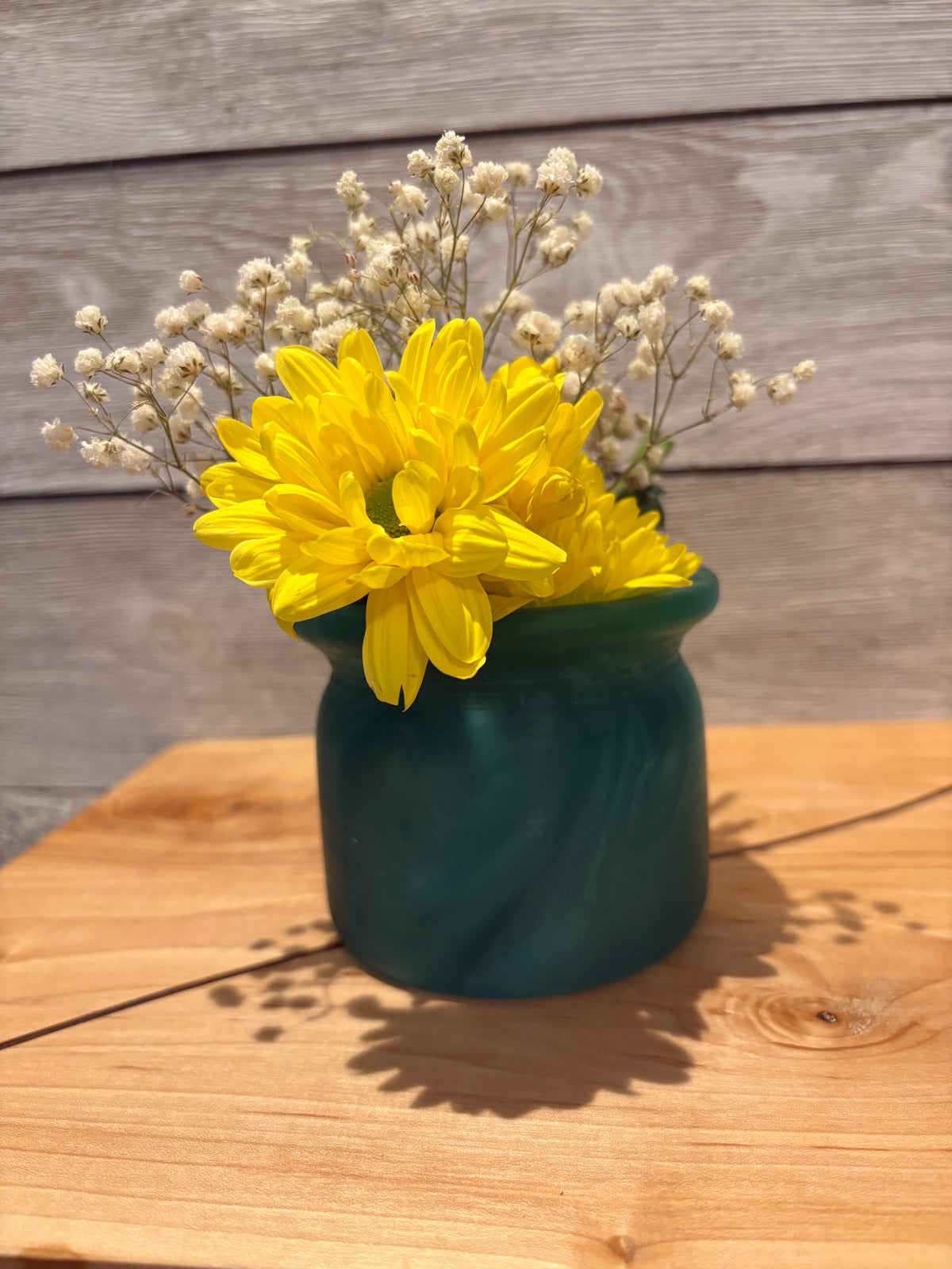 Emerald Green Epoxy Pot