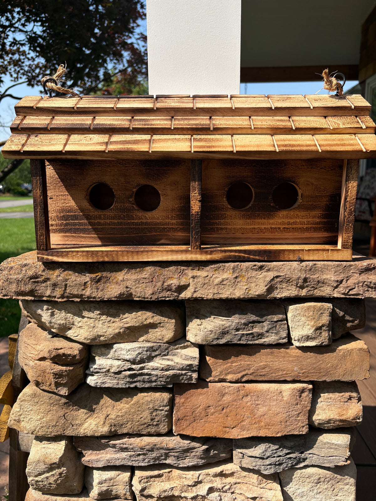 Cedar Bird House "Condo"