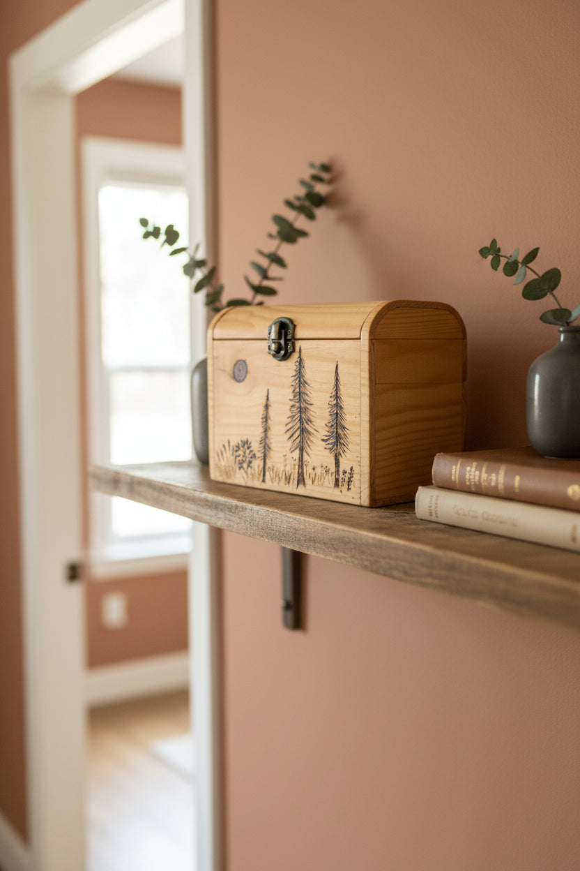 Small Pine Keepsake Chest