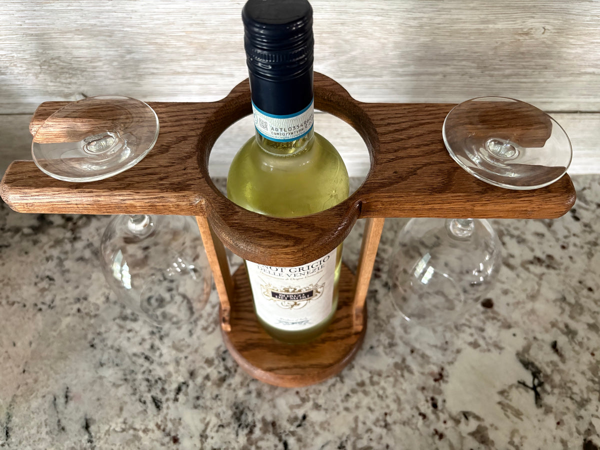Oak & Poplar Wine Caddy