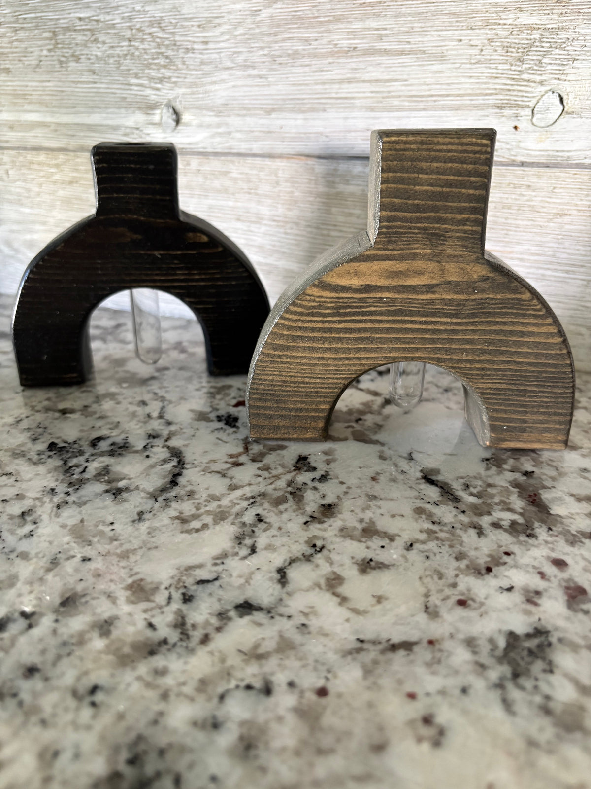 Modern Arch Wooden Bud Vase