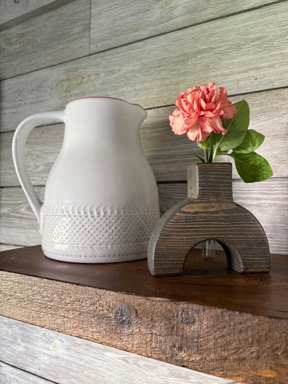 Modern Arch Wooden Bud Vase