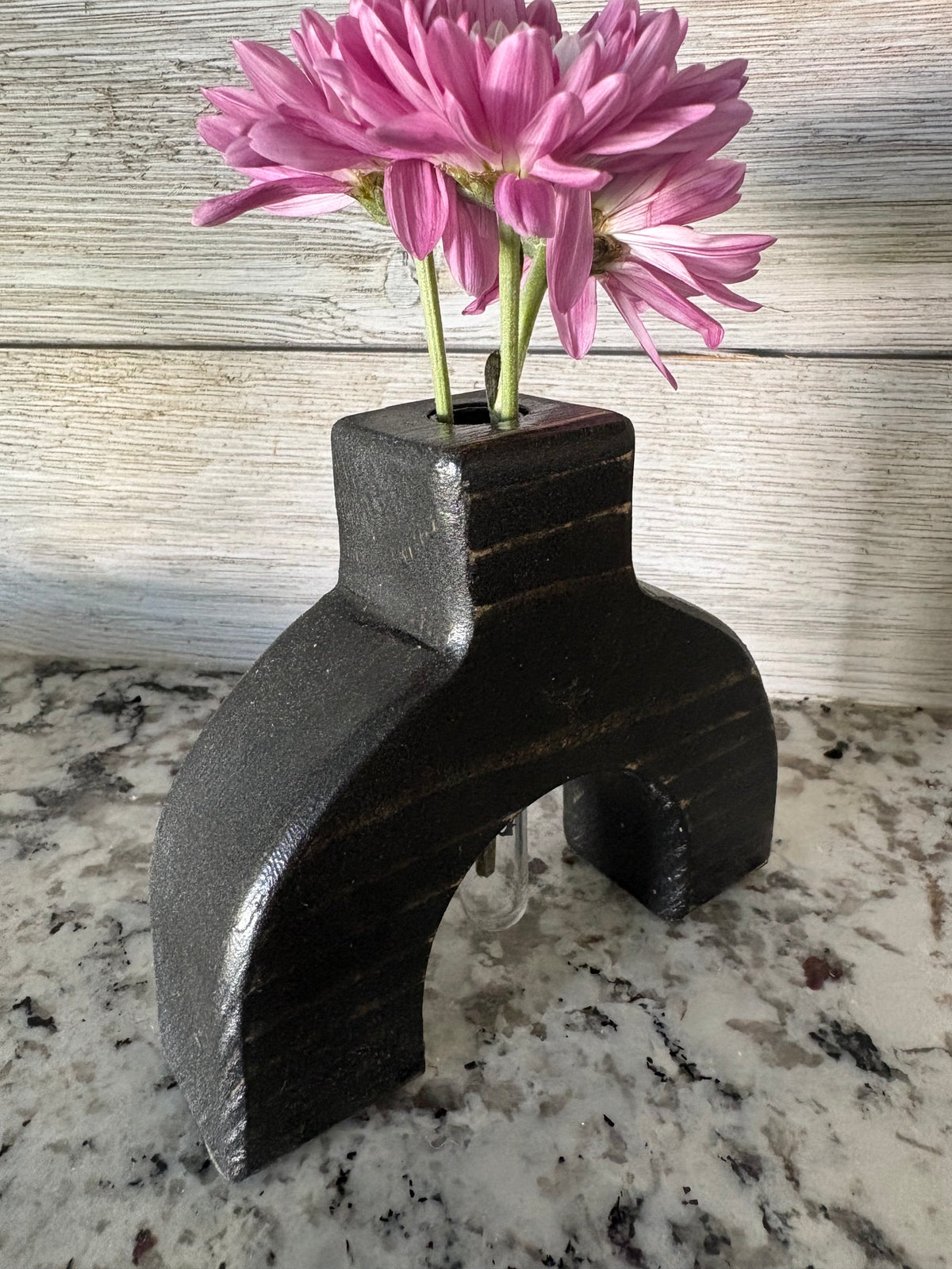Modern Arch Wooden Bud Vase