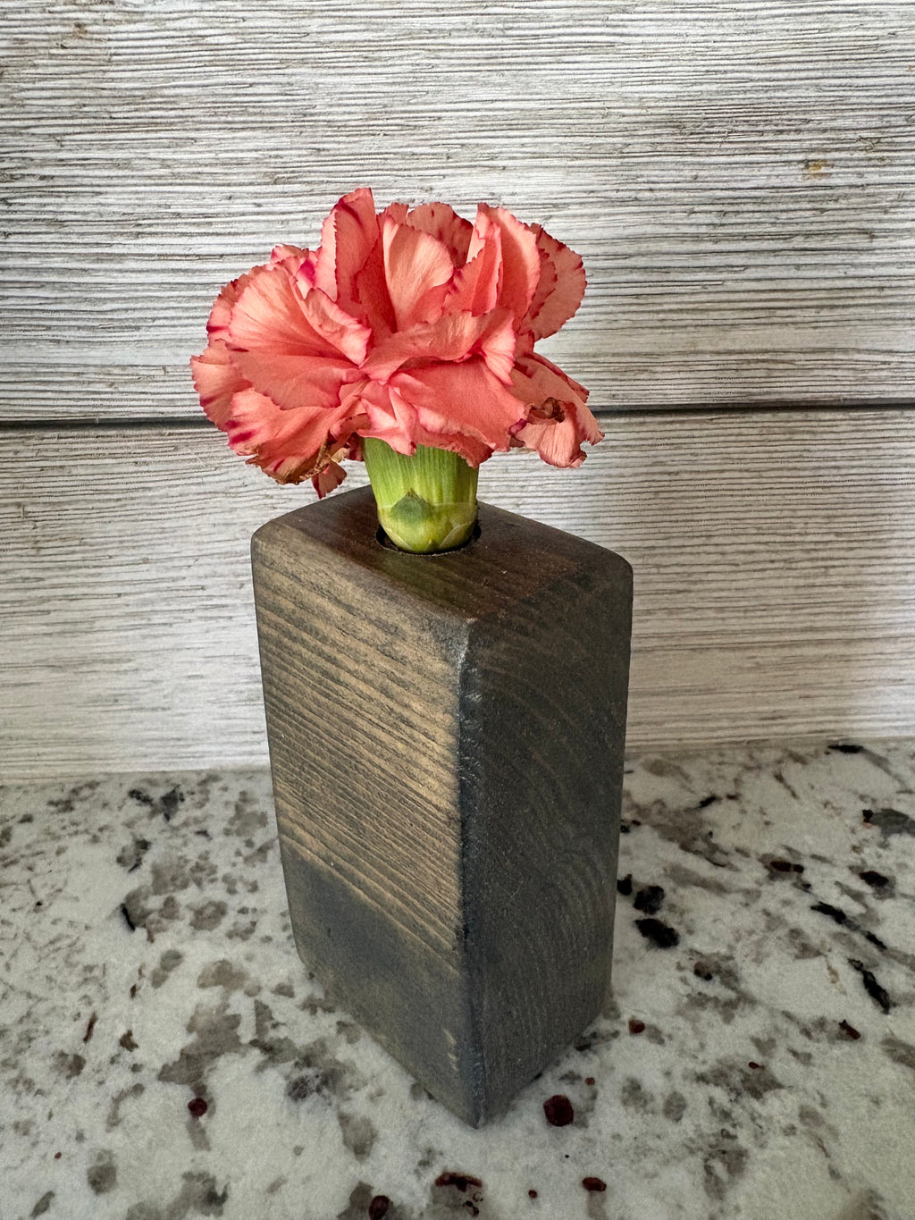 Floral Stenciled Bud Vases