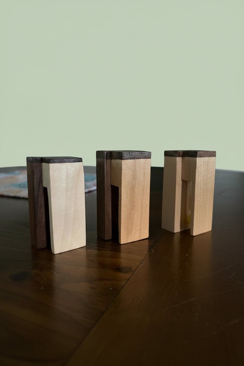 Handcrafted Wooden Marble-Catch Towel Holder