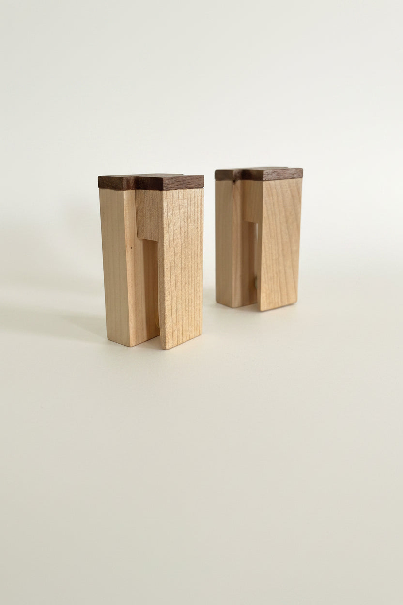 Handcrafted Wooden Marble-Catch Towel Holder