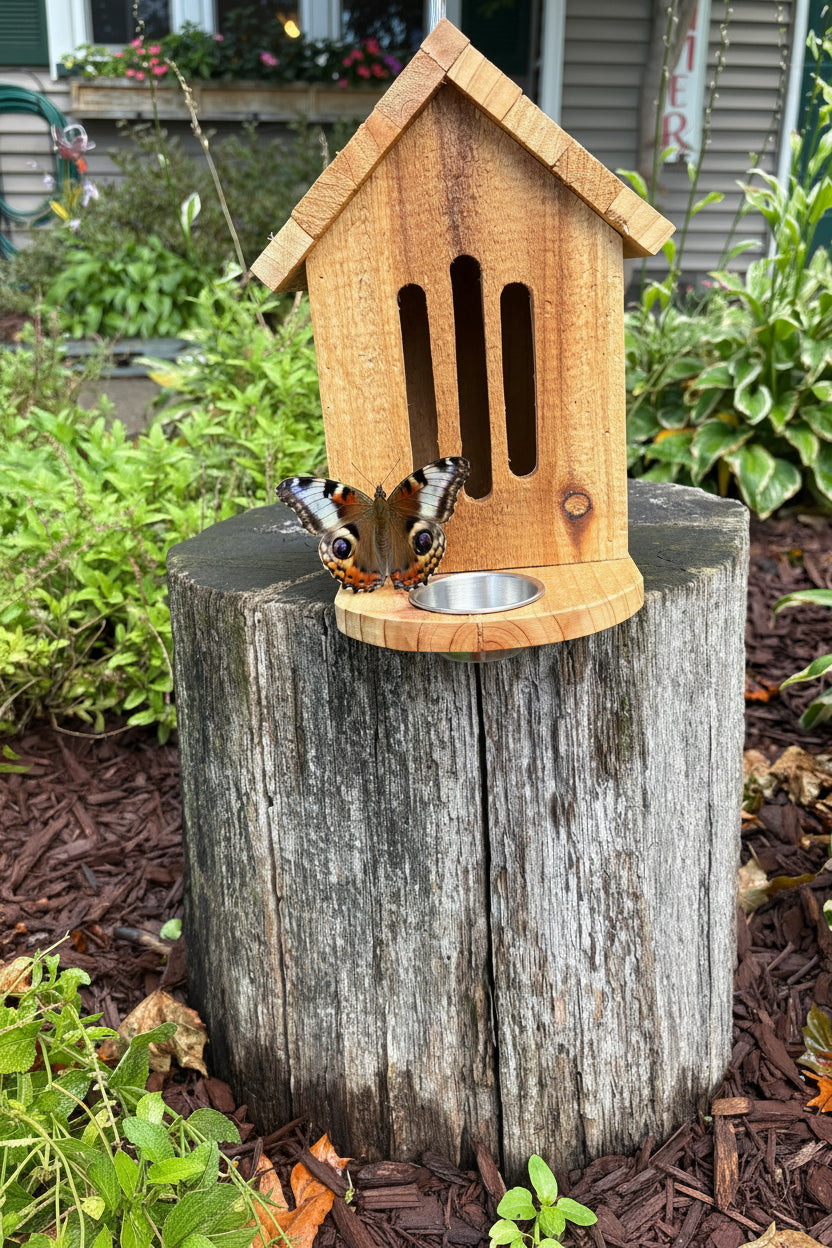 Handcrafted Cedar Butterfly House