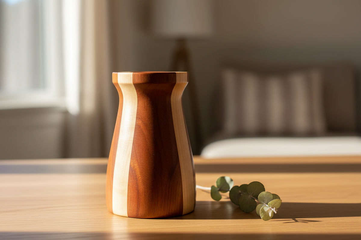 Maple & Mahogany Vase