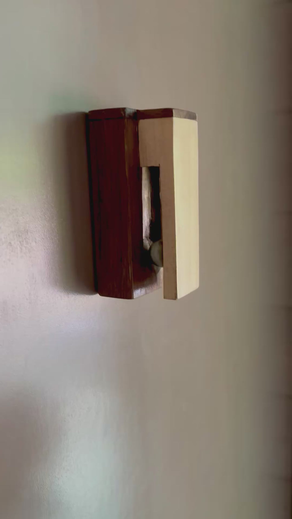 Handcrafted Wooden Marble-Catch Towel Holder