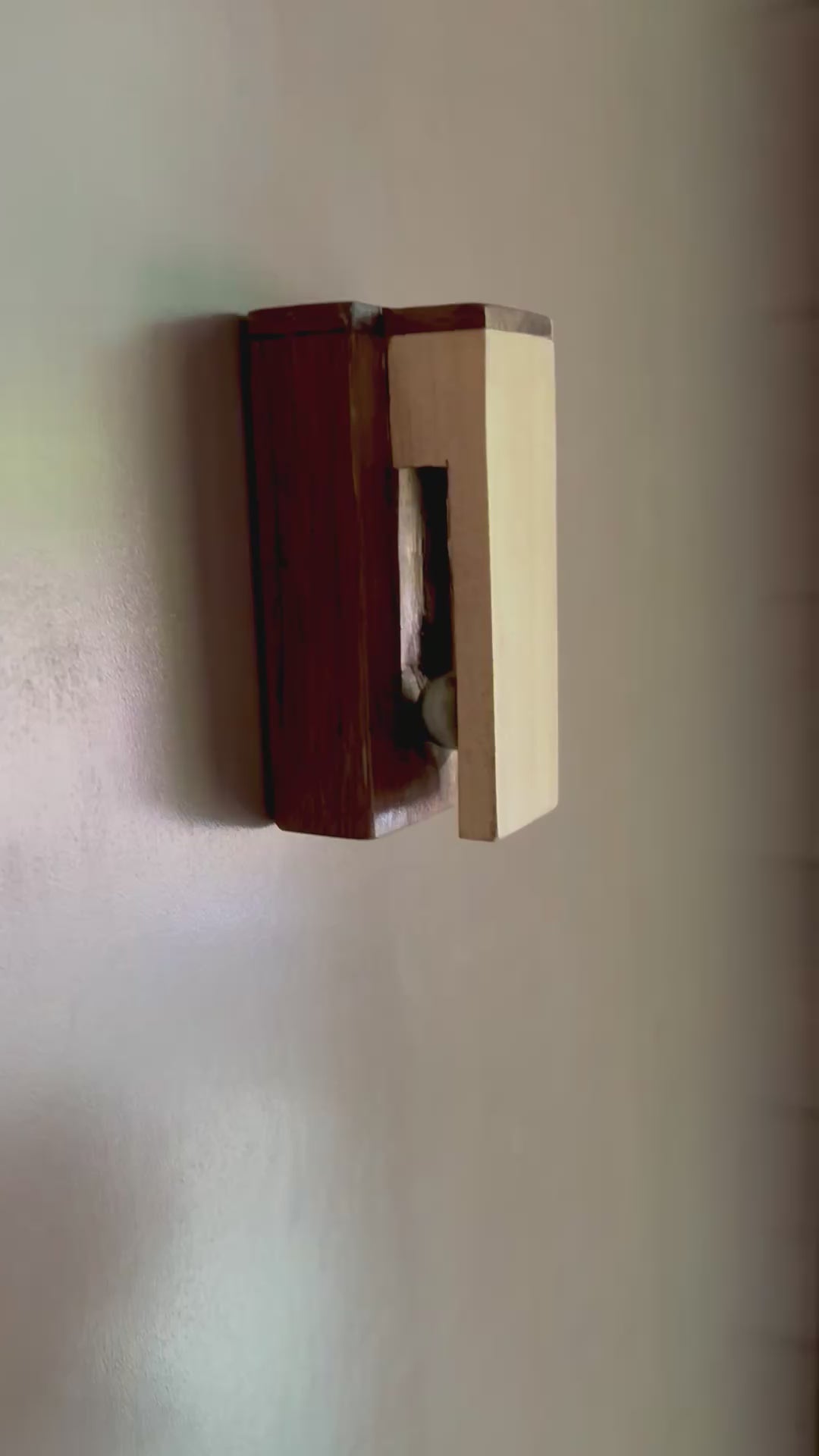 Handcrafted Wooden Marble-Catch Towel Holder